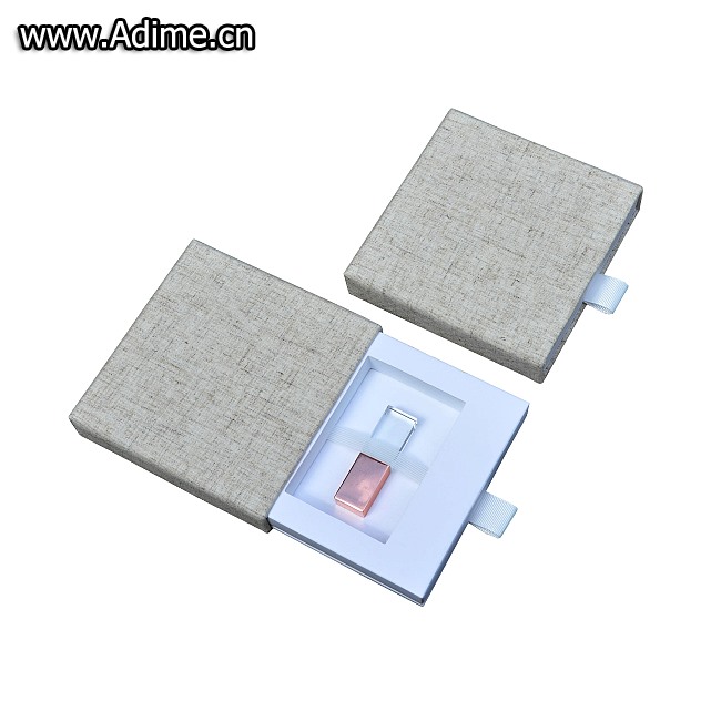 linen USB drive drawer box