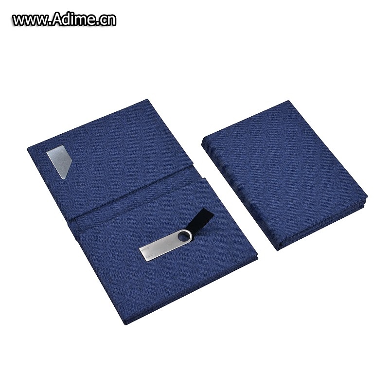Name card holder with USB flash drive holder